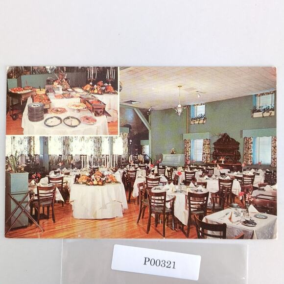 Vtg 1962 Postcard Allenberry Buffet Fairfield Hall Boiling Springs PA Restaurant - Picture 1 of 2